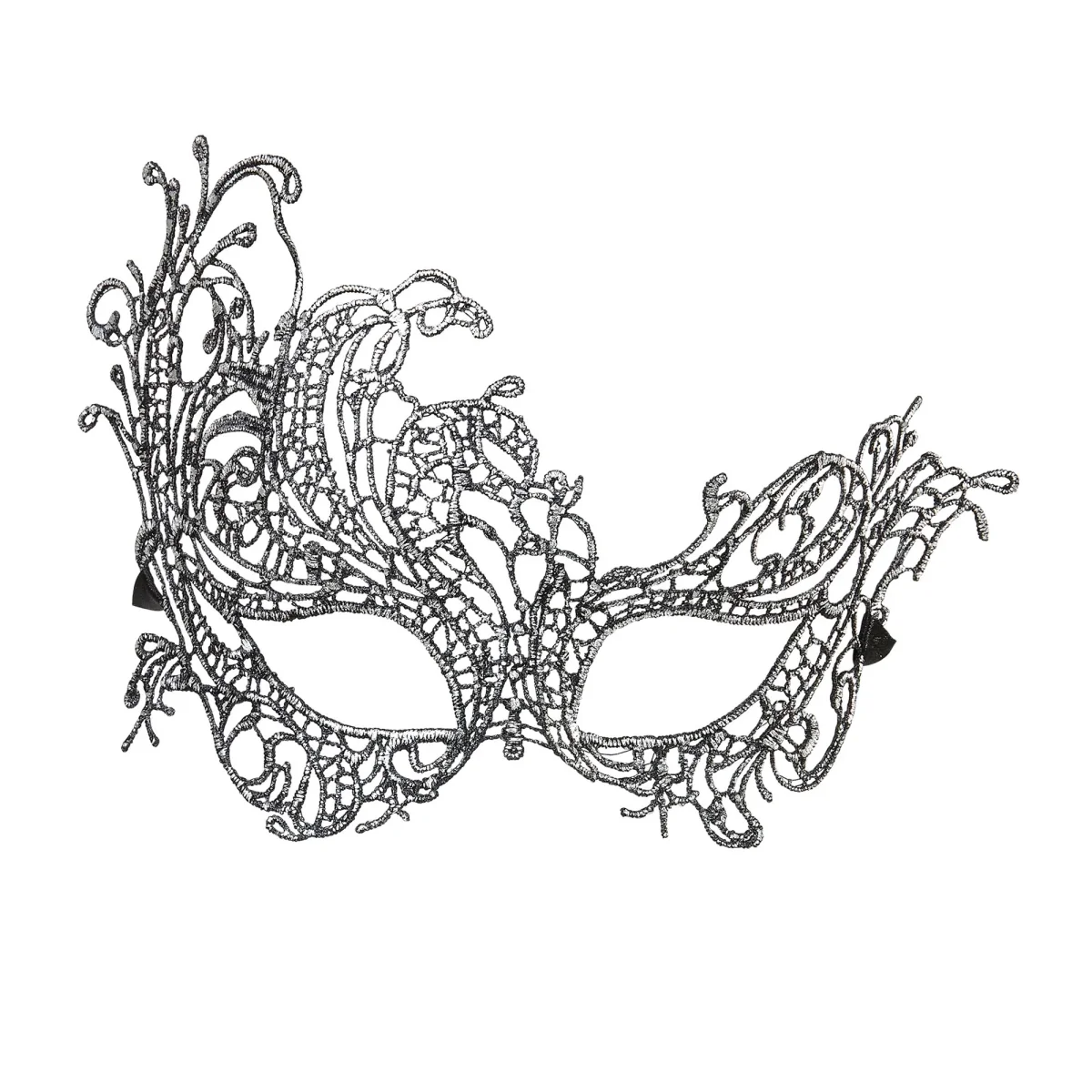 Loup Antique Baroque Dentelle Argent / Masque Antique Baraque en Dentelle Argent / La Maison Du Déguisement – Image 2